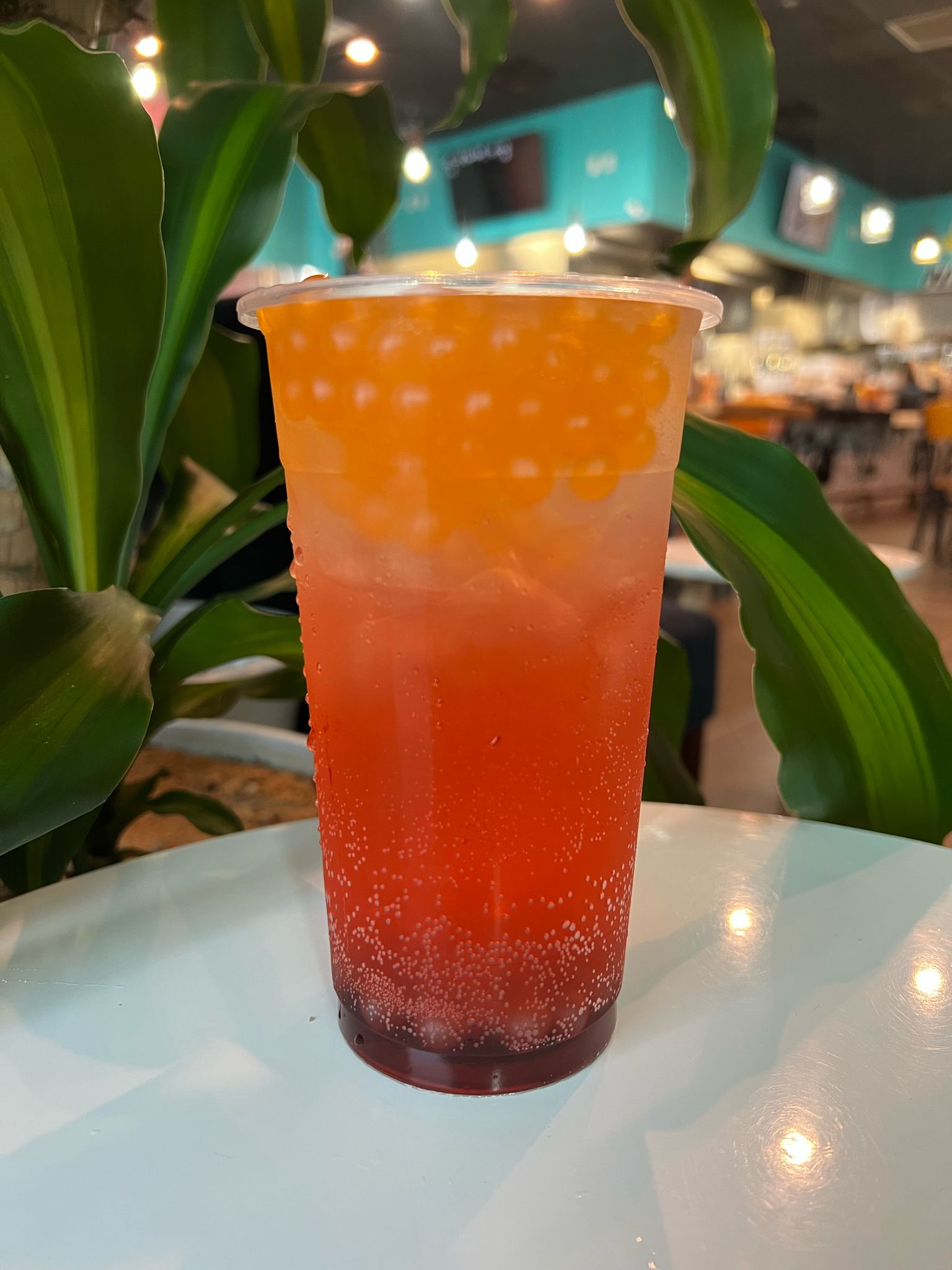 Orange Sunset with Popping Boba